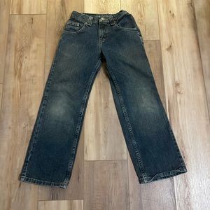 Lee blue jeans size 10 R denim Adjustable waist slim youth dungarees vintage